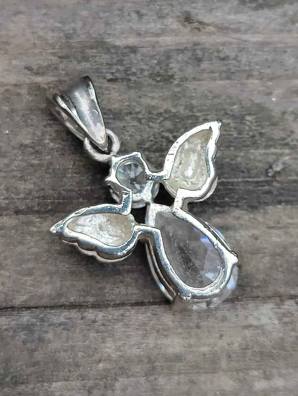 😇 Vintage Sterling Silver Angel Pendant - Picture 3 of 5